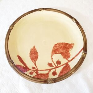 Clay Art Hand Painted Fall Print Platter